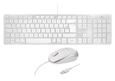 Pack clavier et souris filaires pour Mac - Novodio - Photo 1/4