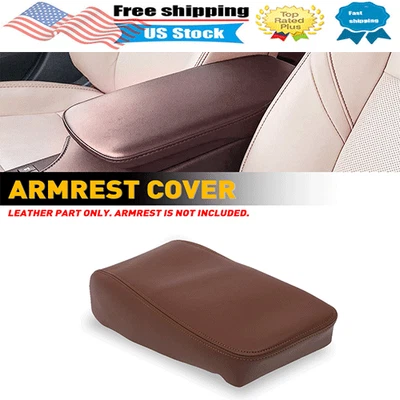Se adapta a Toyota Avalon 2013 2014-2018 consola central tapa reposabrazos cubierta cuero marrón Foto 1 de 4