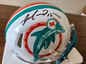 Mini casque signé Dan Marino Auto Miami Dolphins Becket témoin - Photo 1/7