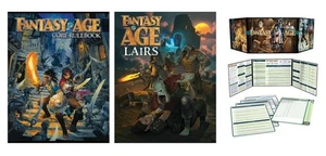 Fantasy Age RPG Bundle - Core Rulebook 2nd Edition, Lairs & Game Master's Kit - Picture 1 of 8