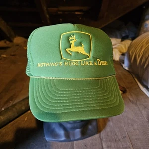John Deere Meme Trucker Style Vintage 80er/90er Jahre Snapback Mütze - Bild 1 von 4