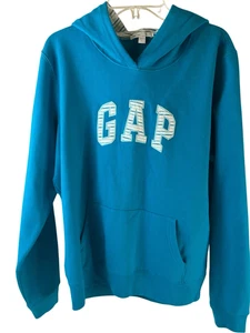 Gap youth large Lg stretch sweatshirt hoodie turquoise rn#54023 - Picture 1 of 7