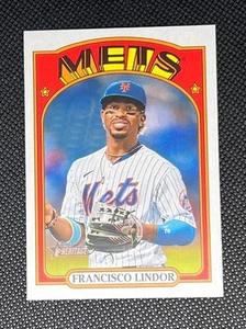 2021 Topps Heritage High Number - Francisco Lindor #501 New York Mets - Picture 1 of 2