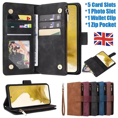 Zip Wallet  Flip Leather Case Cover For Google Pixel 9A 5A 6A 7A 8A 7 8 9 Pro XL - Image 1 of 4