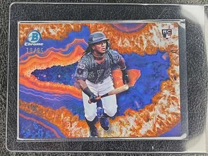 2025 Bowman Crystallized Luisangel Acuna RC Orange 10/25 Case-Hit NY Mets Rookie - Picture 1 of 2