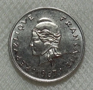 1967 NEUKALEDONIEN 10 FRANCS MÜNZE BU BANKFRISCH  - Bild 1 von 2
