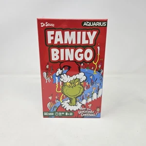 TOTALMENTE NUEVO Dr. Seuss El Grinch Familia Juego de Bingo - Juego Familiar Noche Navidad - Imagen 1 de 3
