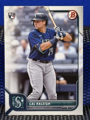 2022 Bowman CAL RALEIGH Seattle Mariners Rookie Card RC - Image 1 of 2