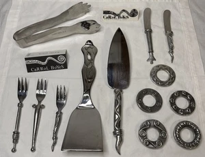 Vintage Carrol Boyes funktionale Kunst gemischtes Set Dessert Besteck Tortenheber Zange - Bild 1 von 20