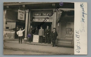 Foto postal real vintage de espectáculos de teatro familiar RPPC Pittston PA Luzerne County - Imagen 1 de 2