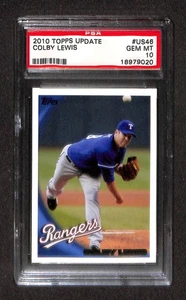 2010 TOPPS UPDATE #US46 COLBY LEWIS PSA 10 GEM-MT 18979020 - Picture 1 of 2