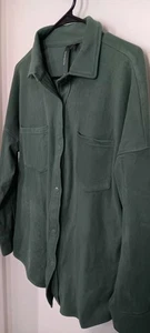 Mondetta Green Snap Front L/S Collar Jacket Wmns Medium - Picture 1 of 5