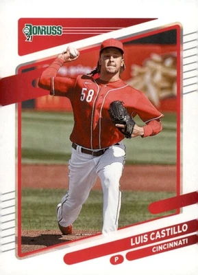 2021 Donruss #124 Luis Castillo Cincinnati Reds - Image 1 of 2