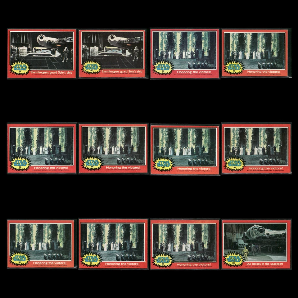 Star Wars 1977 Topps Lot (12) EX-VG Luke Skywalker CP30 Vintage 1st Edition - Image 1 of 4
