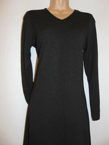 NWT Laura Ashley Vintage 97' Charcoal Marl Slip On Stretch Jersey Maxi Dress, M - Picture 1 of 11