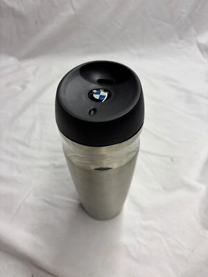 Taza de viaje vaso térmico premium con logotipo genuino BMW acero inoxidable negra usada Foto 1 de 4