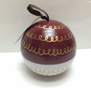 Illume Define Naughty Gingerbread Scented Ornament Ball Tin Candle 9oz Holiday - Picture 1 of 5