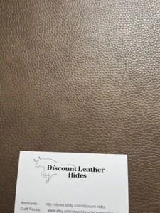 Toasted Almond Leather Remnant with a Rich Pebble Grain AB 10 - Picture 1 of 4