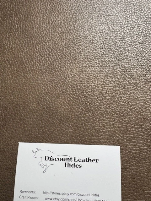 Toasted Almond Leather Remnant with a Rich Pebble Grain AB 10 - Image 1 of 4