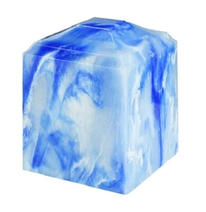 Small/Keepsake 45 Cubic Inch Blue Onyx Cultured Onyx Cremation Urn for Ashes - Picture 1 of 3