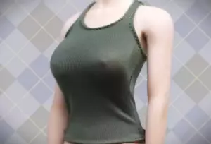 ✅ 1/6 Scale Green Tank Top For 12" Female Figure Doll Accessory - Picture 1 of 11