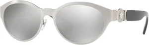 Versace Sunglasses VE2179 1266/6G Brushed Chrome Frame Gray Lens 55mm ST* - Picture 1 of 3