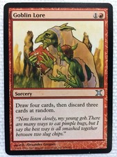 MTG 1x Goblin Lore Core Set 10th Edition Modern Magic the Gathering Card x1 NM