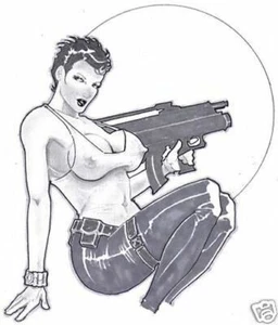 Eden Sinclair aus dem Film Doomsday Originalkunst von Greg Lagarino - Bild 1 von 5