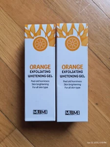 2x MILEMEI Orange Exfoliating Whitening Gel Scrub Face Body Skin Peeling Gel - Picture 1 of 5