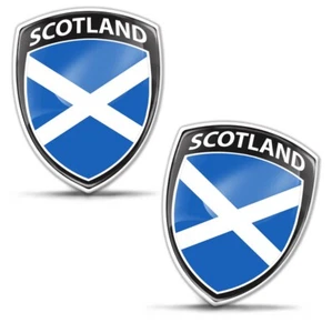 2 x Pegatinas 3D Gel Cúpula Calcomanía Auto Coche Moto Casco Laptop Escocia Bandera Insignia - Imagen 1 de 8