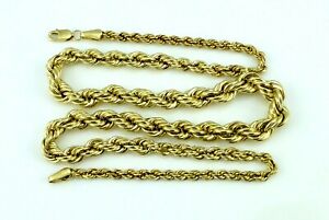 Antique 10K Yellow Solid Gold Chain / Necklace 18” Not Scrap