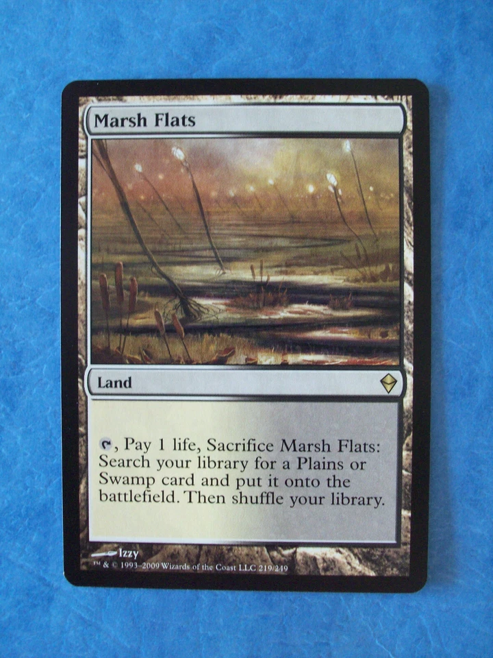 MTG Magic the Gathering MARSH FLATS ZENDIKAR NM (a) ACTUAL PICTURES - Image 1 of 1