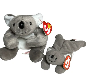 Ty Beanie Baby MEL KOALA BEAR 1996 + Matching Teenie Beanie 1993 MWBMT - Picture 1 of 10