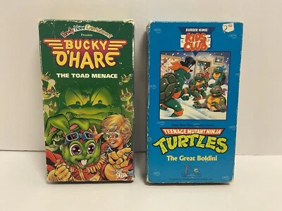 Lot Of 2 VHS - Bucky O Hare The Toad Menace & TMNT Boldini Toy Cartoon Animation - Image 1 of 4