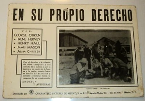 ZANE GREY'S THE DUDE RANGER - ORIG. 1934 MEXICAN LOBBY CARD- MOVIE - WESTERN - Picture 1 of 1