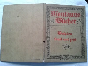 Belgien sonst und jetzt Montanus Bücher Erstauflage Bildband 1915 - Foto 1 di 4