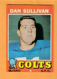 Dan Sullivan Baltimore Colts 1971 Topps #108 Boston College Eagles Gum Stained - Picture 1 of 2