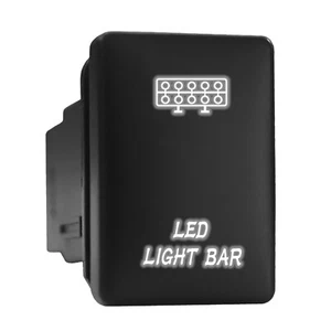 Barra de luz Interruptor retroiluminado LED blanco botón corto 1,28""x 0,87"" (Ajuste: Toyota) - Imagen 1 de 6