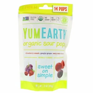 YumEarth, Bio, Sour Pops, verschiedene Geschmacksrichtungen, 14 Pops, 3 oz (85 g) - Bild 1 von 2