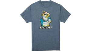 NEW ICON 3030-21009 Freedom Spitter T-Shirt - Navy Blue - Medium- MOTORCYCLE/ATV - Picture 1 of 3