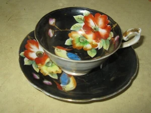 Vintage Lenwile China Ardalt besetztes Japan Demitasse Tasse und Untertasse - Bild 1 von 5