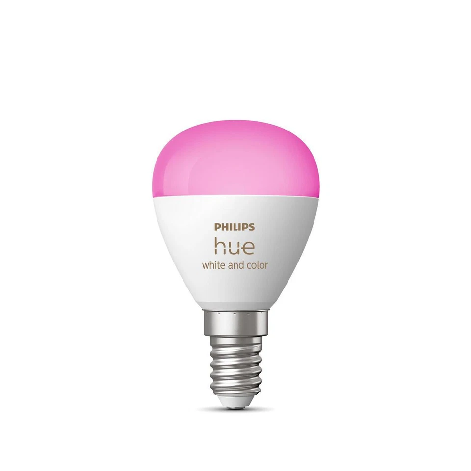 Philips Hue White & Color Ambiance E14 LED Lampe (470 lm) dimmbares LED Leucht