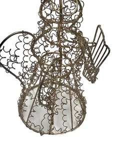 Angelo tono oro con arpa scintille filo intrecciato decorazione natalizia 8,5" - Foto 1 di 17