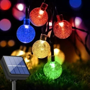 50 LED Solar String Lights Patio Party Yard Garden Wedding Waterproof Outdoor - Picture 1 of 56