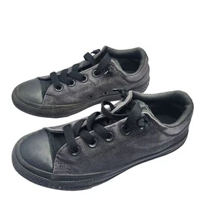 Converse Chuck Taylor Street Slip Black Unisex Sneaker Youth Junior Sz 2 - Picture 1 of 8