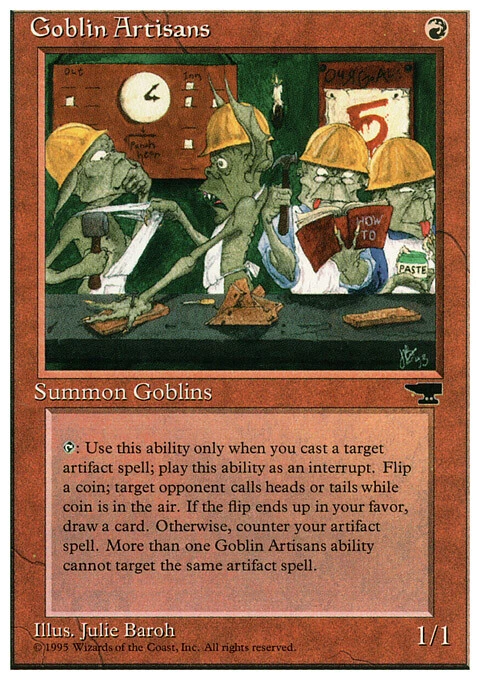 Magic the Gathering MTG Goblin Artisans (48) Chronicles   LP - Image 1 of 1