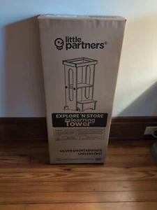 Little Partners Explore 'N Store Silver Drop Learning Tower New In Box - Picture 1 of 3