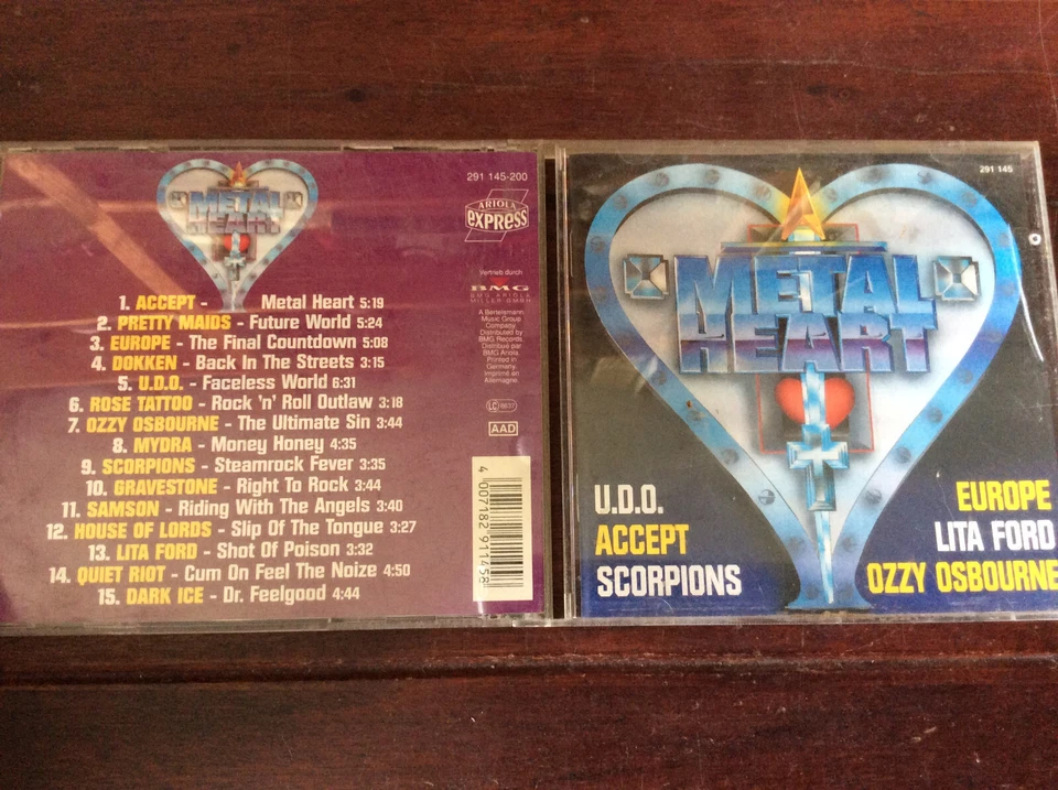 Metal Heart [CD Album] U.D.O. Accept Scorpions Lita Ford EUROPE Ozzy Osbourne - Bild 1 von 1
