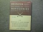  WWII British Army Dispatch from Field Marshall Montgomery to Secretary of War