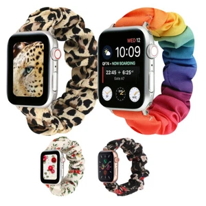 Scrunchie Elastic Loop iWatch Band Strap For Apple Watch Series 9 8 7 6 5Ultra 2 - Picture 1 of 27